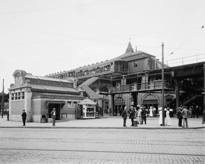 Atlantic Avenue Subway Station 1910 Print