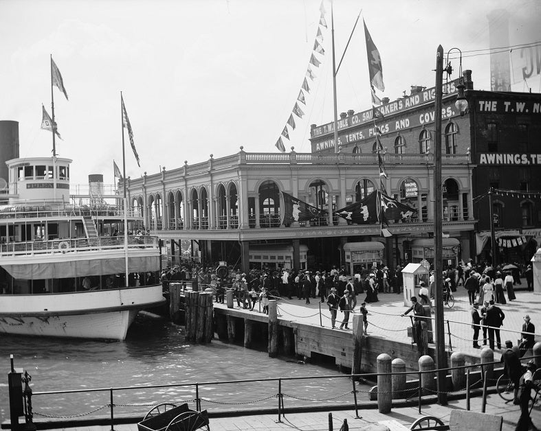 Belle Isle Ferry Dock 1890 Print