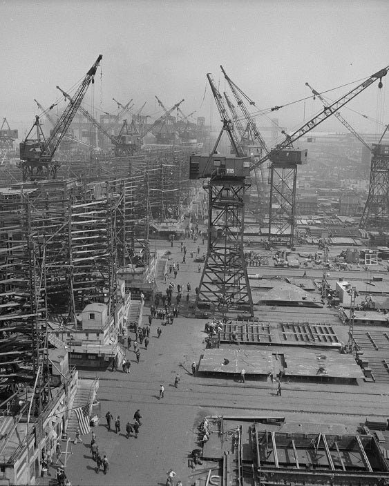 Bethlehem Fairfield Shipyard 1943 Print