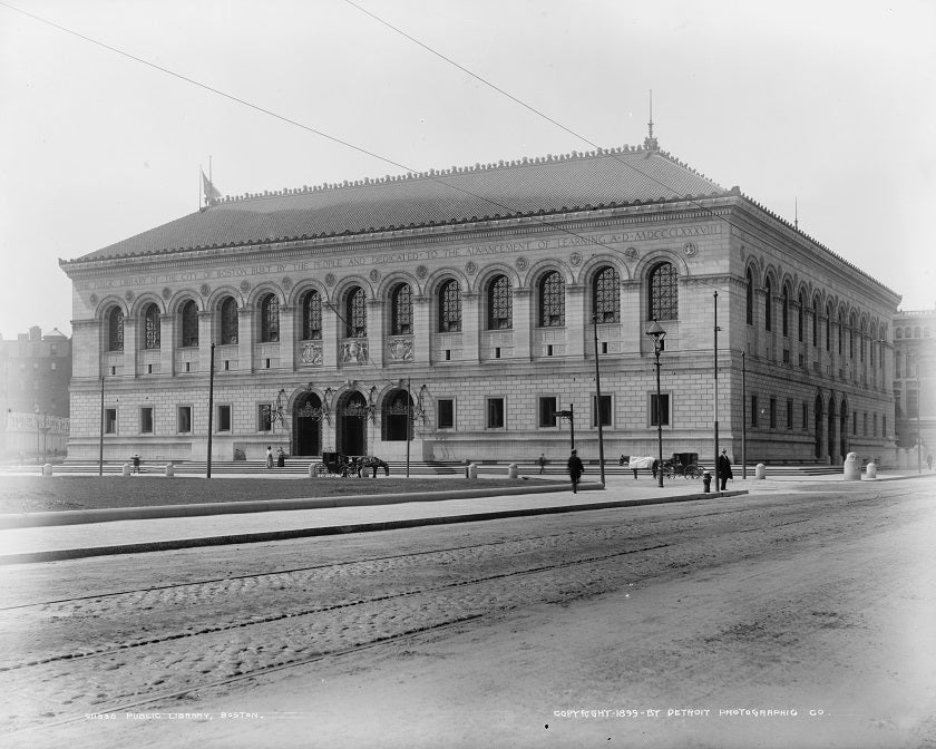 Boston Public Library 1899 Print