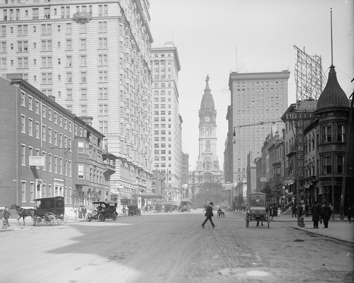 Broad from Locust 1902 Print