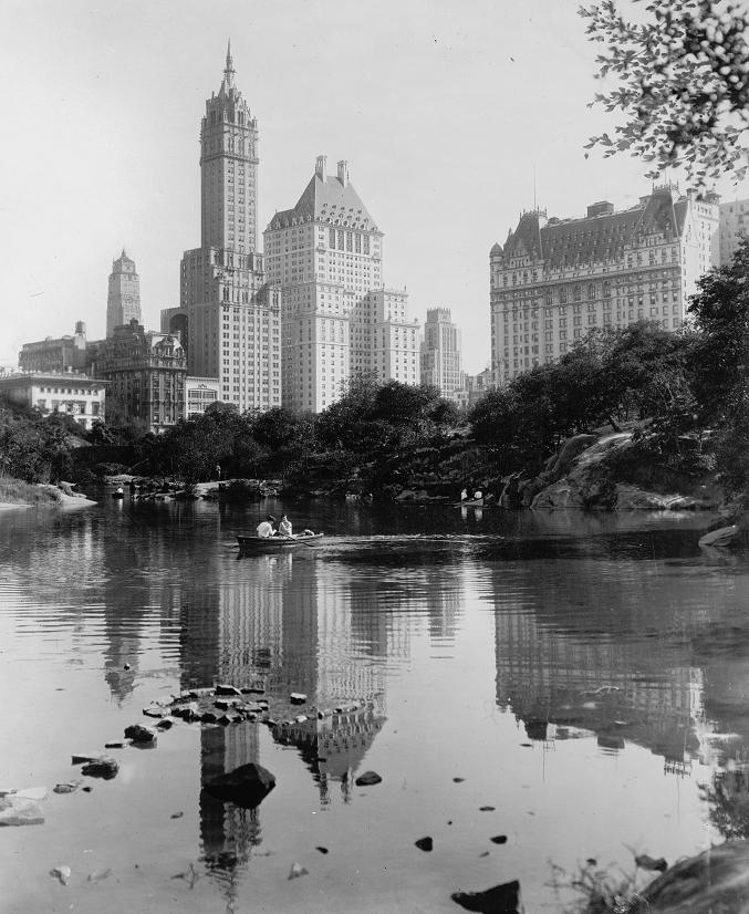 Central Park Lake 1910s Print