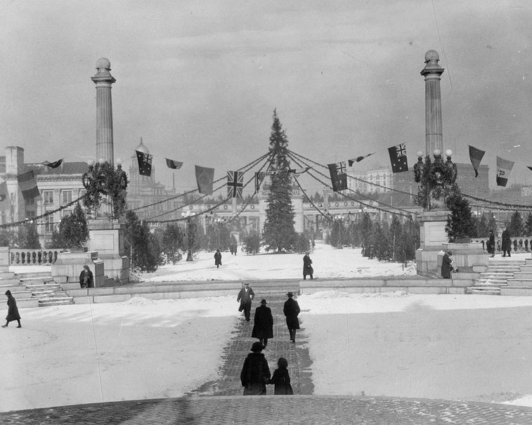 Denver's Civic Center 1925 Print