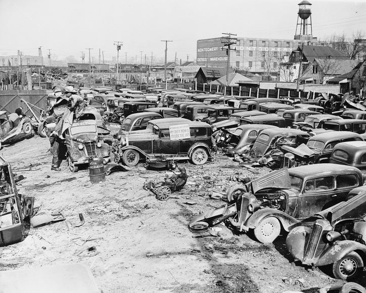 Detroit Junkyard 1941 Print