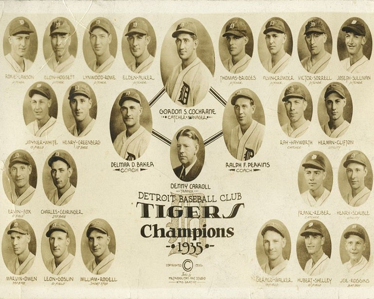 Detroit Tigers 1935 Champions Print