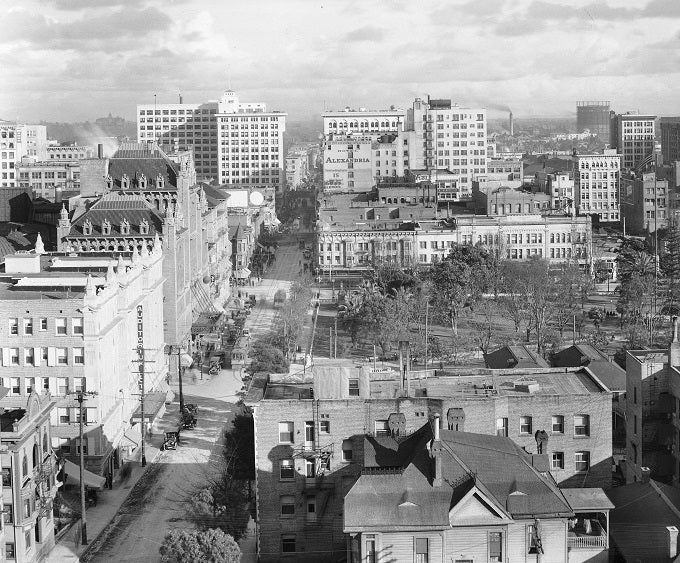 Downtown LA - 5th Street 1913 Print
