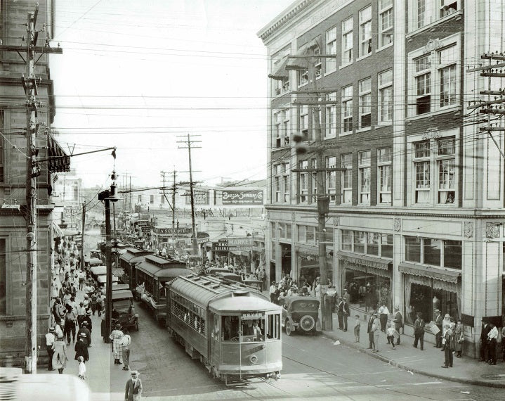 Ervay and Main 1920 Print