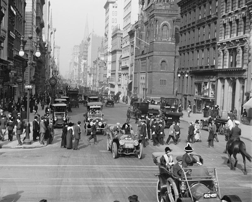 Fifth Avenue and 42nd Street 1910s Print