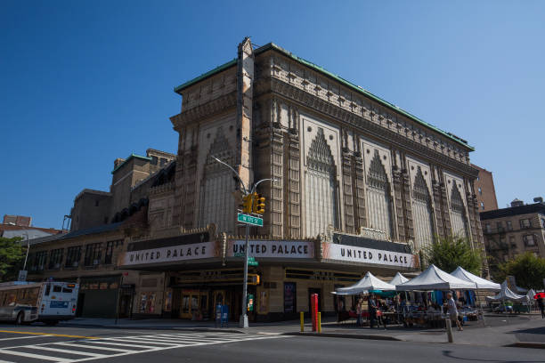 General view of the United Palace Theatre which is one of the original Loew's wonder theaters pictured on September 25 2017 in Manhattan New York.