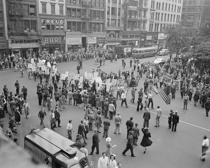Madison Square D-Day Parade 1944 Print