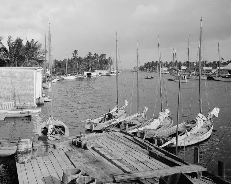 Miami River at Biscayne Bay 1910 Print