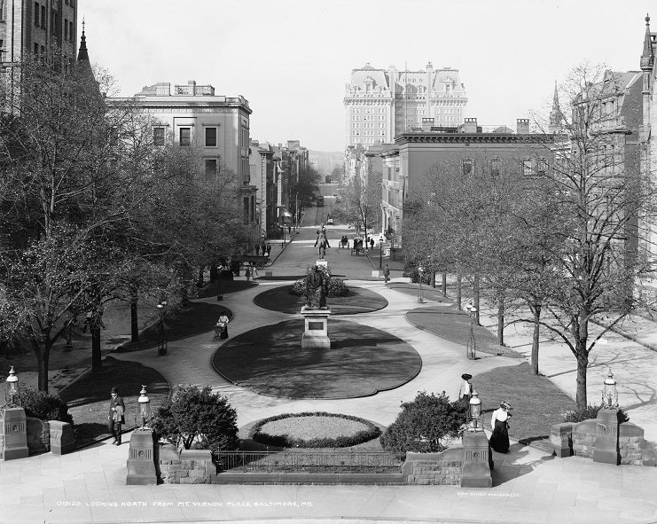 Mount Vernon Place 1906 Print