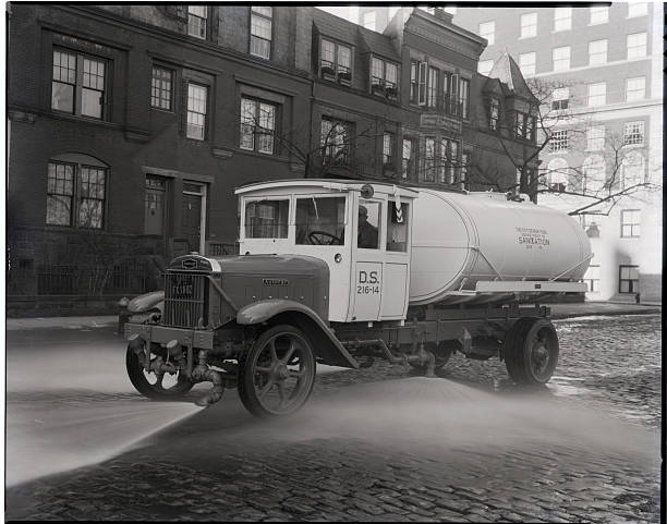 New York New York- Department of Sanitation watering truck.