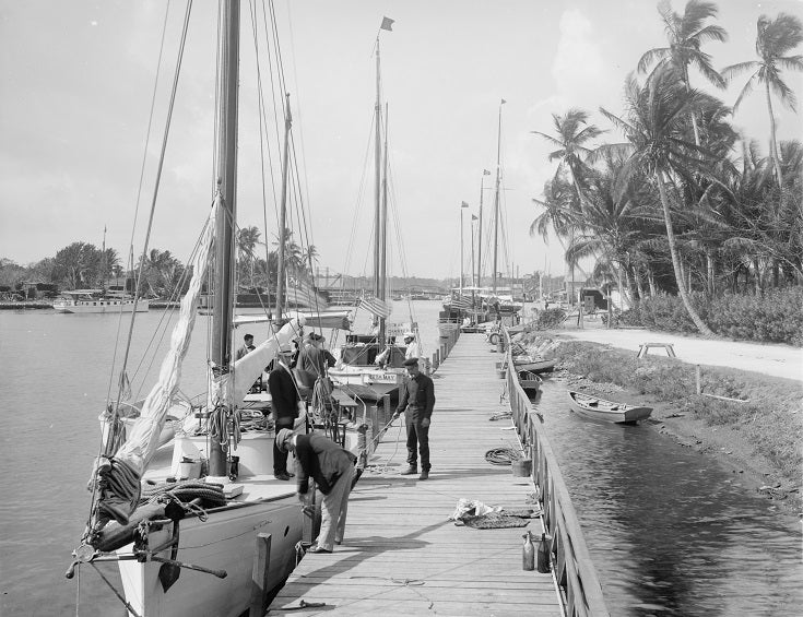 On the Miami River 1905 Print