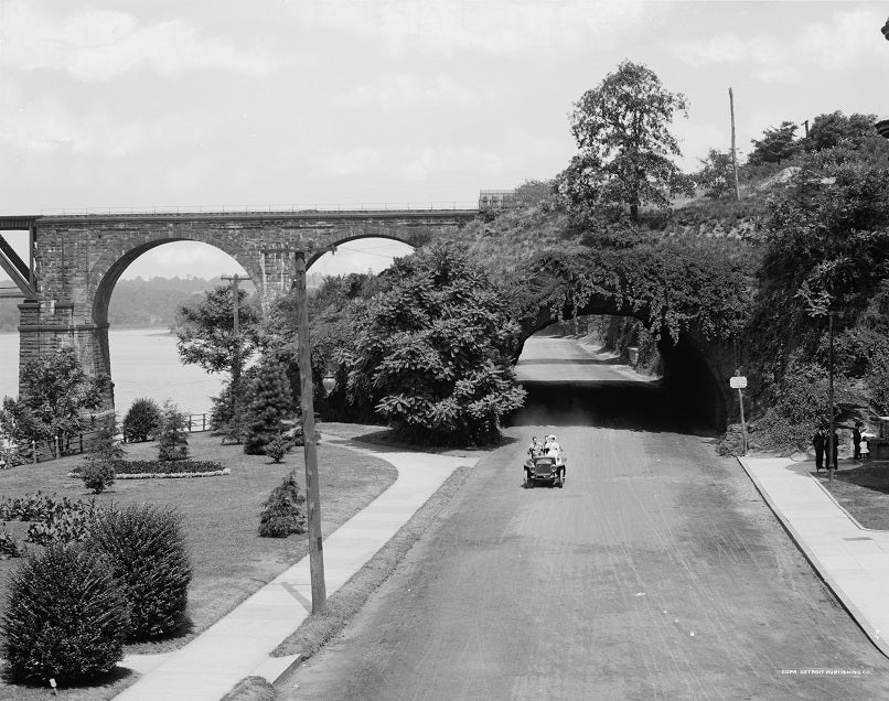 River Drive Fairmount Park 1910 Print