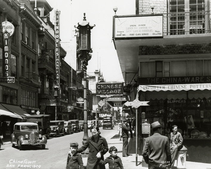 SF Chinatown 1920s Print