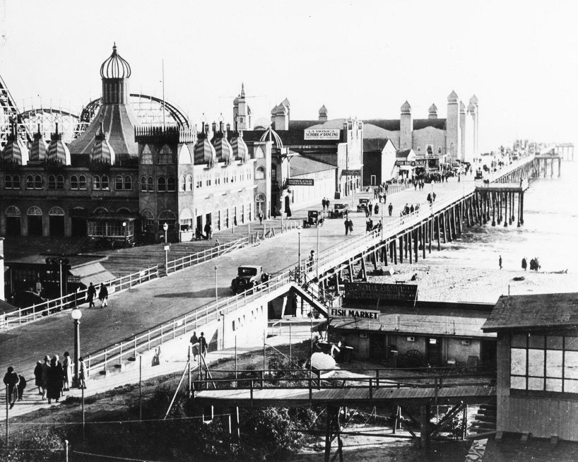 Santa Monica Pier 1920s Print