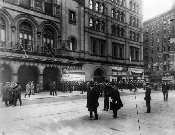 The street outside the Metropolitan Opera House New York.