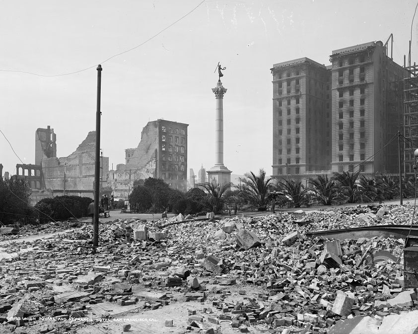 Union Square after the Earthquake 1906 Print