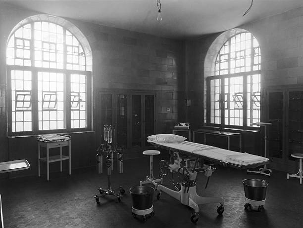 Well equipped operating theatre in the new Women's House of Detention on Greenwich Avenue New York 1932.