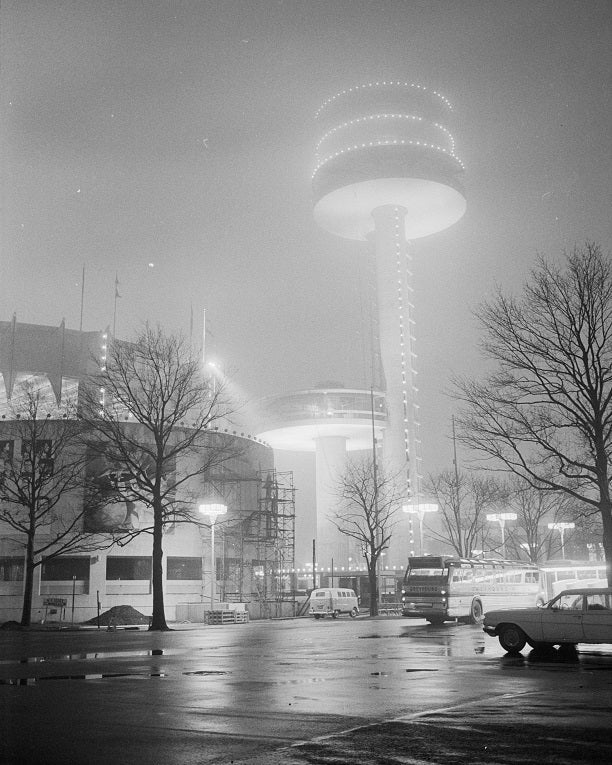 1964 New York's World Fair at Night Print