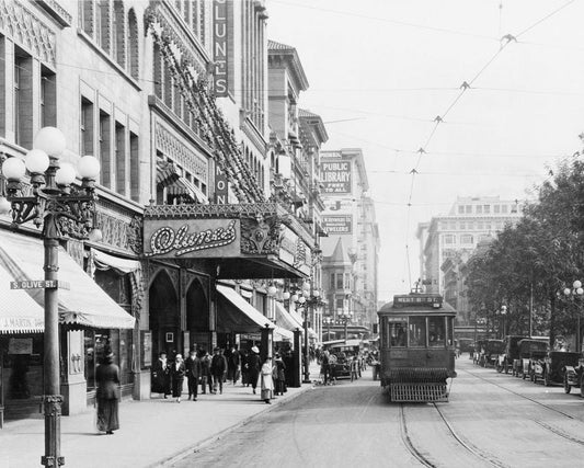 5th and Olive 1910 Print