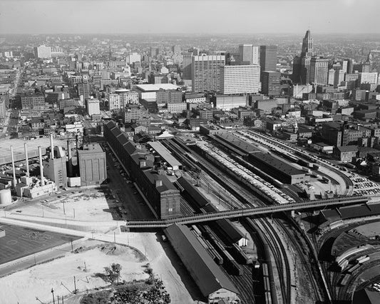 Aerial Baltimore 1970s Print