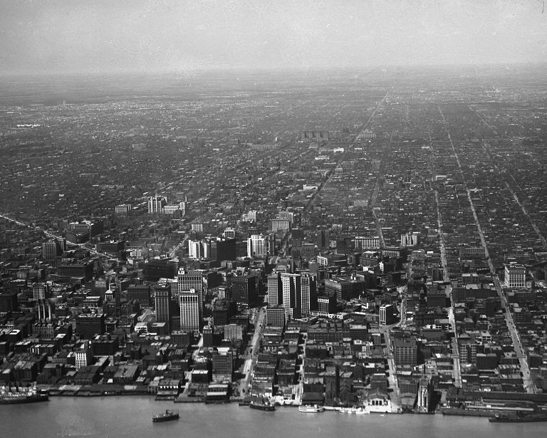 Aerial Detroit 1925 Print