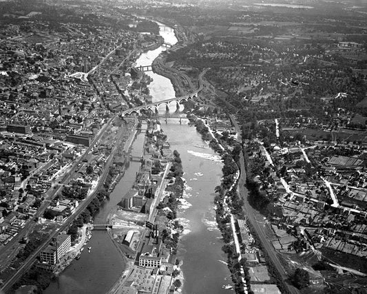 Aerial Philly 1915 Print