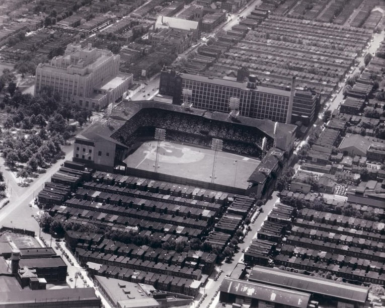 Aerial view of Shibe Park 1909 Print