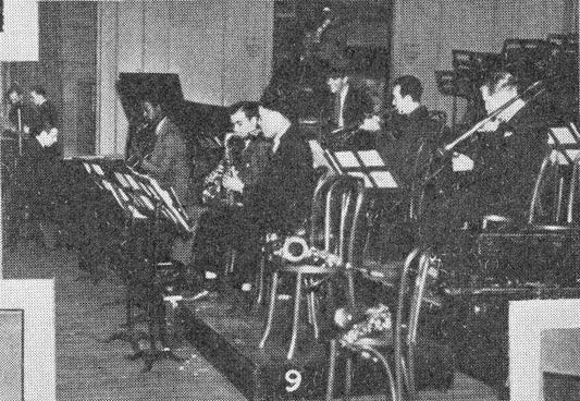 American band leader Benny Goodman and his band rehearse for their debut perfomance at Carnegie Hall New York New York January 16 1938. Among