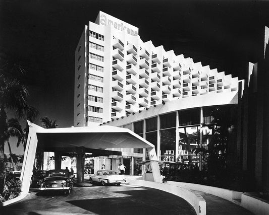 Americana Hotel 1950s Print