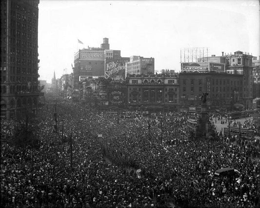 Armistice Day at Campus Martius 1918 Print