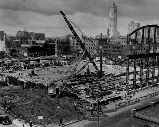 Armory Building under Construction 1935 Print