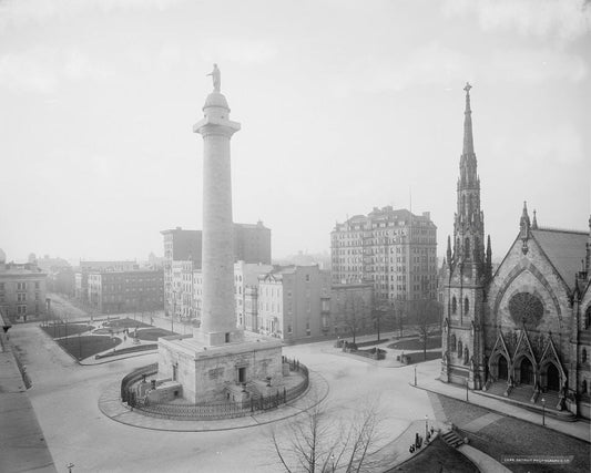 Baltimore's Washington Monument 1903 Print