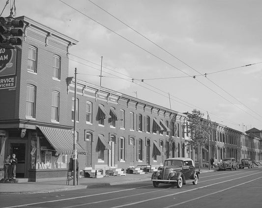 Baltimore Row Houses 1940 Print