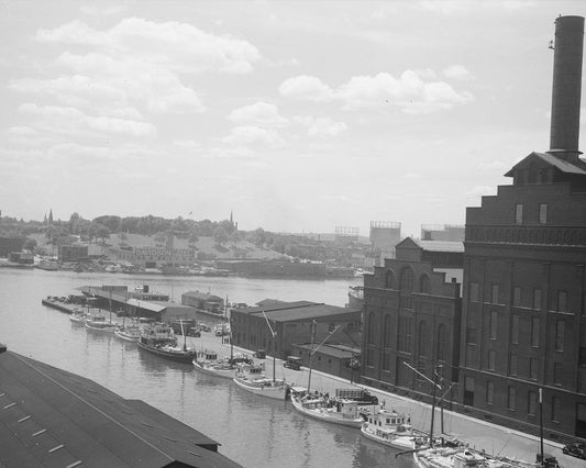 Baltimore Waterfront 1938 Print