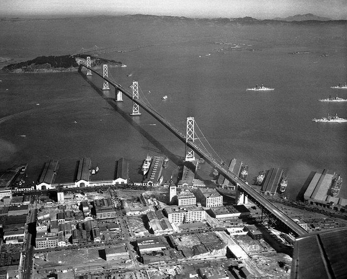 Bay Bridge 1936 Print