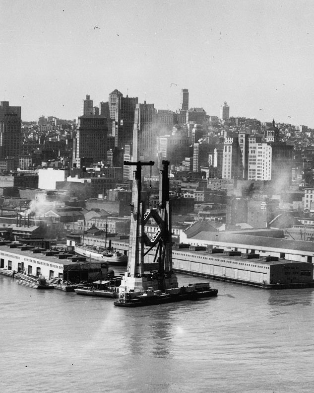 Bay Bridge under Construction 1934 Print