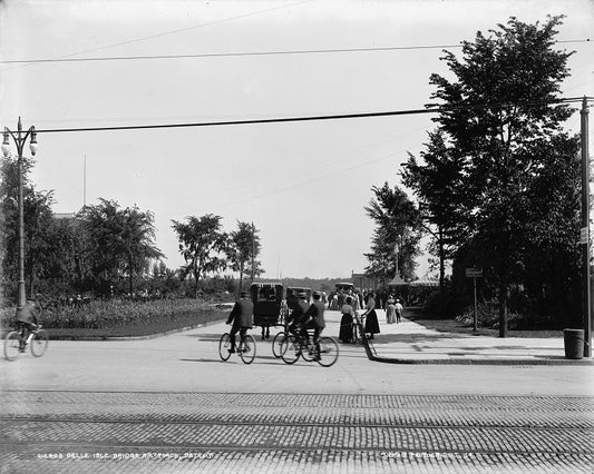 Belle Isle Bridge Approach 1890s Print