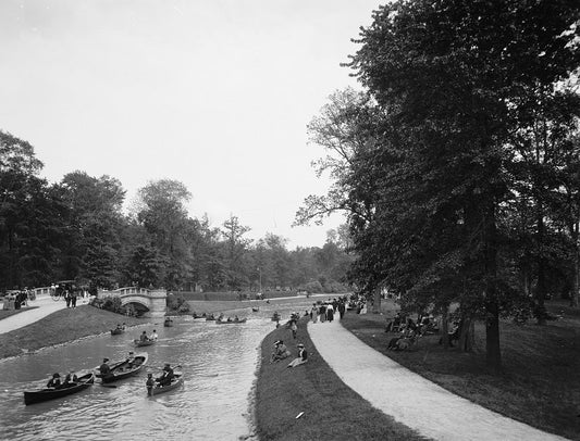 Belle Isle Canal 1900 Print