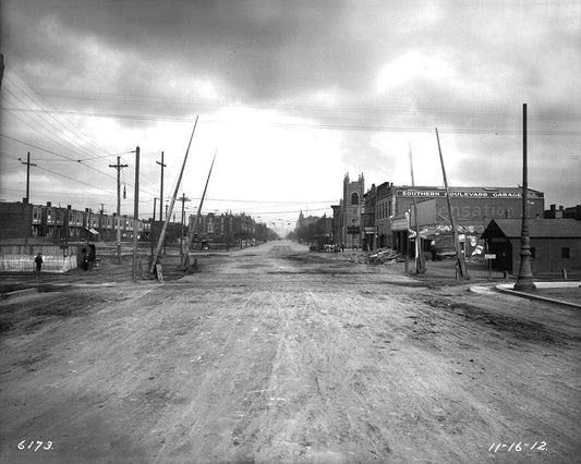Broad and Oregon 1912 Print