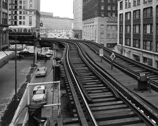CTA Train 1970s Print