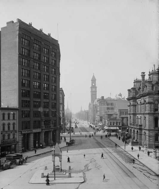 Campus Martius 1880s Print