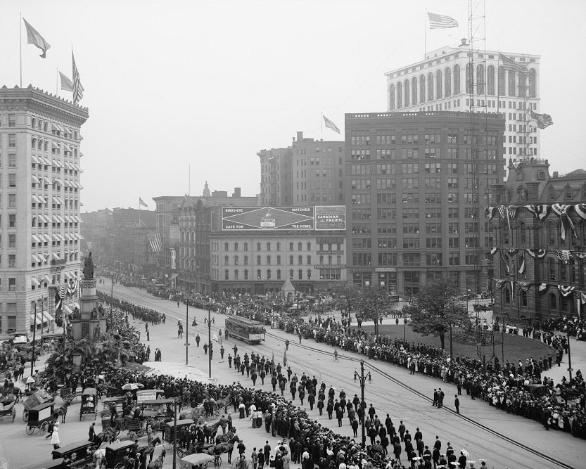 Campus Martius Parade 1910s Print