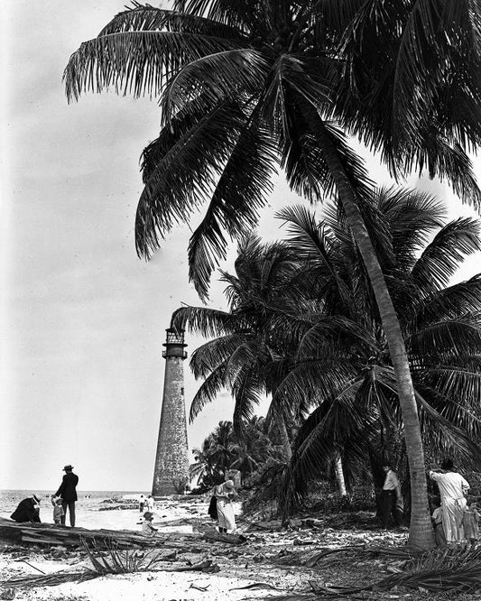 Cape Florida Lighthouse 1920s Print