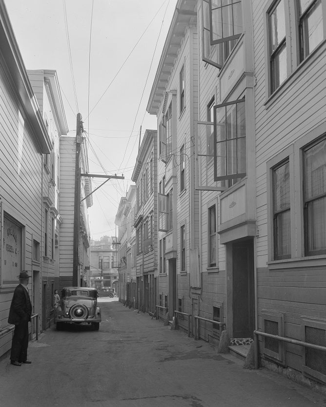 Card Alley 1936 Print