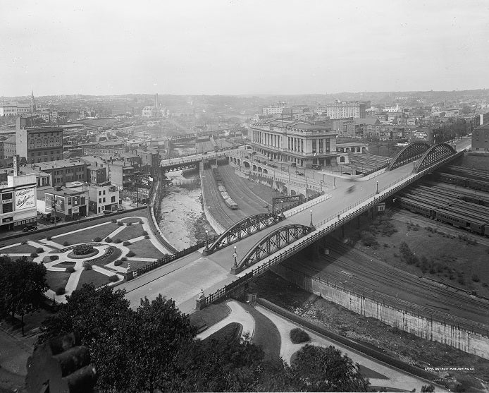 Charles Street and Jones Falls 1911 Print
