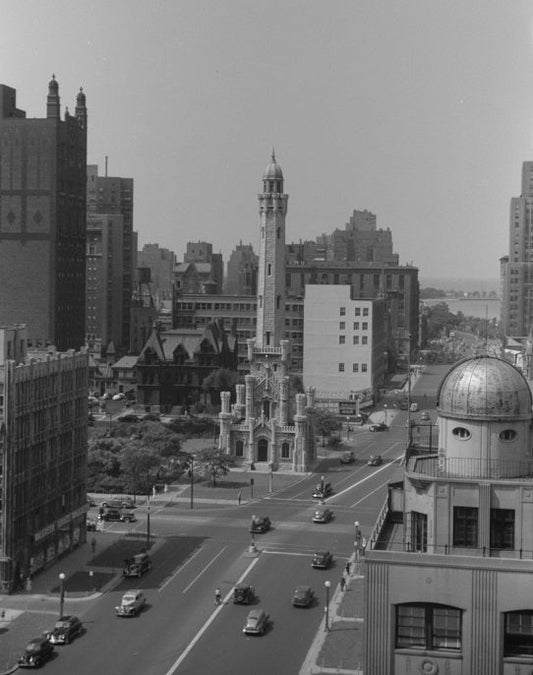 Chicago Water Tower 1941 Print