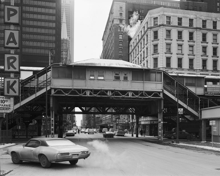 Clark Street Station 1970s Print